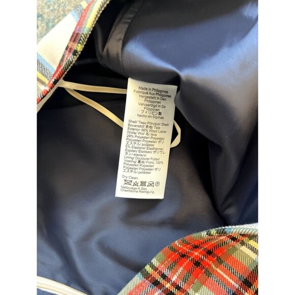 J. Crew Red Plaid A-Line Skirt - Picture 12 of 12